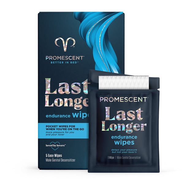 Promescent Delay Wipes 7 Pack provides discreet, easy-to-carry solutions for lasting longer in bed.