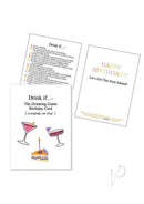 Kheper Games Drink If Greeting Card Game featuring playful dares and birthday party graphics.