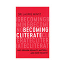 Becoming Cliterate by Dr Laurie Mintz Book cover featuring bold typography and a red background.