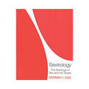 Sextrology The Astrology Of Sex And The Sexes book cover by Starsky + Cox in bold red design.