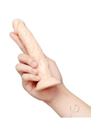 Together Realistic Dildo with Suction Base 6.75 Inch Vanilla held in a hand to showcase its lifelike design.