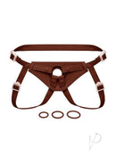 Together NudeFit FlexCurv Adjustable Harness Chocolate with adjustable straps and rings in chocolate color.