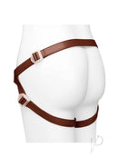 Together NudeFit FlexCurv Adjustable Harness Chocolate showcasing adjustable straps in warm chocolate shade.