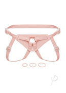 Together NudeFit FlexCurv Adjustable Harness Vanilla in soft pink with adjustable straps and rings.