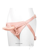 Together NudeFit FlexCurv Adjustable Harness Vanilla displayed on a mannequin in a soft pink color.