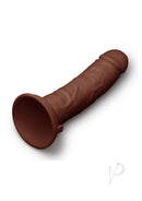Together 8.5 Inch Realistic Dildo Suction Base Chocolate with lifelike texture and suction base for stability.