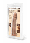 Together Realistic Dildo with Suction Base 7.75 inch Caramel in packaging with lifelike details.