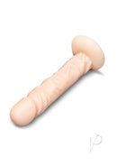 Together 8.25 Inch Realistic Dildo Suction Base Vanilla in a warm, natural vanilla shade with a lifelike design.