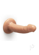 Together Realistic Dildo with Suction Base 8 Inch Caramel in a warm medium caramel tone