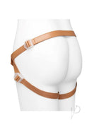 Together NudeFit FlexCurv Adjustable Harness Caramel shown on a mannequin in a flattering caramel shade.