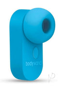 Bodywand 4Play Little Kiss Clitoral Stimulator Blue in vibrant blue color.