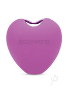 Bodywand 4Play Sweet Suction Clitoral Stimulator Purple in heart-shaped design for targeted clitoral pleasure.