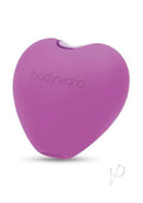 Bodywand 4Play Sweet Suction Clitoral Stimulator Purple with heart-shaped design for focused pleasure.