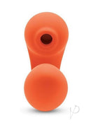 Bodywand 4Play Suck and Buzz Clitoral Stimulator Orange with dual-action design for enhanced pleasure.