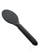 Nocturnal Collection Silicone Pillow Paddle Black features a plush silicone design for impact play.