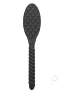 Nocturnal Collection Silicone Pillow Paddle Black with quilted surface for plush impact play.