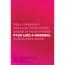 F*ck Like A Goddess Paperback Book by Alexandra Roxo cover featuring empowering text on a vibrant pink background.