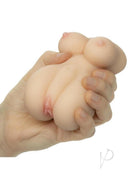 Image of Cheap Thrills The Call Girl Stroker Pussy Vanilla held in a hand, showcasing its realistic design and texture.