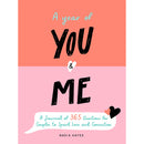 A Year Of You & Me Journal for Couples cover featuring 365 prompts to enhance love and connection.