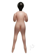 Fuck Dolls Thirsty Tiffany Inflatable Doll Vanilla, back view showcasing smooth curves and playful design.