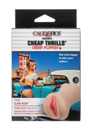 Cheap Thrills Cherry Poppers The Car Hop Stroker Vanilla packaging with soft masturbation sleeve detail.