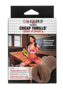 Cheap Thrills Cherry Poppers Teacher's Pet Stroker Caramel packaging highlighting its soft, life-like feel and design.