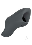 Milk Master Silicone Squeeze and Please Masturbator Gray detail view, showcasing its sleek design and functionality.