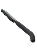 Nocturnal Collection Silicone Spiked Paddle Black with dual-ended design for impact and sensation play.