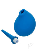 Water Systems One-Way Silicone Anal Douche Blue with flexible nozzle and silicone bulb for easier cleansing.
