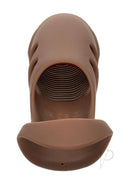 Performance Maxx 7.5 Inch Silicone Stud Dildo Caramel hollow penis extension with a smooth, stretch-to-fit design.
