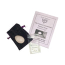 Crystal Egg Kegel Massager Rose Quartz with pouch and instruction booklet for pelvic floor training.