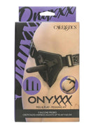 Onyxxx Peg and Play Silicone Pegging Kit (3 Piece) Black packaging showcasing the strap-on and probes.