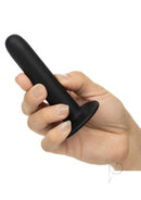 Onyxxx Peg and Play Silicone Pegging Kit (3 Piece) Black silicone probe held in hand, perfect for comfortable pegging.