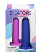 Dilators Silicone Intermediate Set (2 Piece) Assorted, featuring pink and blue silicone dilators in packaging.