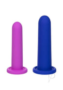 Dilators Silicone Intermediate Set (2 Piece) Assorted in pink and blue colors for controlled and comfortable dilation.