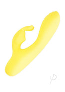 Sorbet Lemon Rechargeable Silicone Rabbit Yellow sex toy featuring a playful design for dual stimulation.