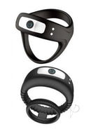 Nasstoys CockPower Dual Power Vibrating Cockring Kit Black, featuring two vibrating dual rings for enhanced pleasure.
