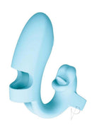 Desire Rechargeable Silicone Finger Massager Blue for targeted stimulation and pleasure during solo or partner play.