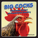 Big Cocks Hilarious Snaps Of Prominent Poultry book cover featuring a vibrant rooster.