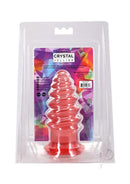 Crystal Jellies Anal Twist 6 Inch Pink is a soft, flexible anal toy with sculpted ridges for stimulation.