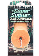 Super Sucker Cum Dumpster Boy Butt Masturbator Vanilla packaging featuring realistic Ultraskyn design.