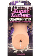Super Sucker Cum Dumpster Ultraskyn Ass Masturbator Vanilla packaging showcasing realistic design and features.