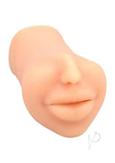 Super Sucker Cum Guzzler Ultraskyn Mouth Masturbator Vanilla close-up image of lifelike mouth.