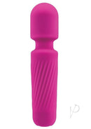 Bodywand Wandlette Power Vibe Mini Wand Massager Pink on a white background, stylish and compact design.