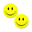 Pastease Happy Smiley Face Pasties Yellow, cheerful nipple covers in yellow with smiley faces, perfect for playful outfits.