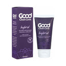 Good Clean Love Hybrid Personal Lubricant 1.69 Oz packaging and tube image for hydration and intimacy comfort.