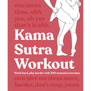 Cover of Kama Sutra Workout 300 Sexercises Position Book with playful couple illustration and fitness theme.