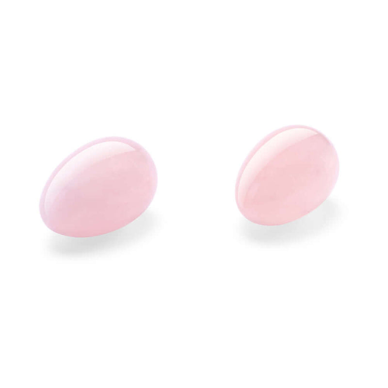 Le Wand Crystal Yoni Eggs Rose Quartz, natural rose quartz eggs for pelvic floor training.