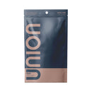 Glyde Union Max Latex Condoms 12-Pack packaging featuring a sleek design and information about ultra-thin comfort.