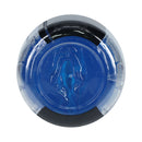 Easy Rider Clear Flashlight Case Masturbator Blue top view showcasing its sleek design and soft inner sleeve.